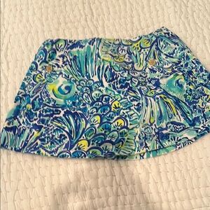 Lilly Pulitzer Blue Skater Mini Skirt Resort Wear